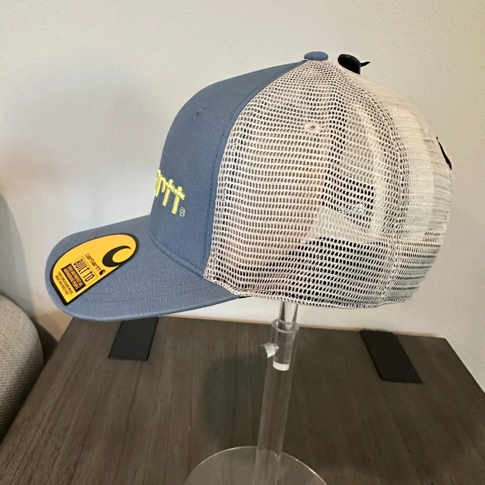 Carhartt Men's Canvas Mesh-Back Logo Graphic Cap